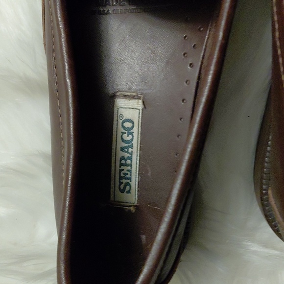 EUC Sebago Brown Leather Loafers 9M Little To No Wear Super Clean Inside - Picture 3 of 7